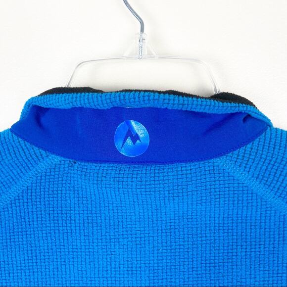 Marmot Blue Half Zip Pullover Sweater Sz M - Picture 5 of 6